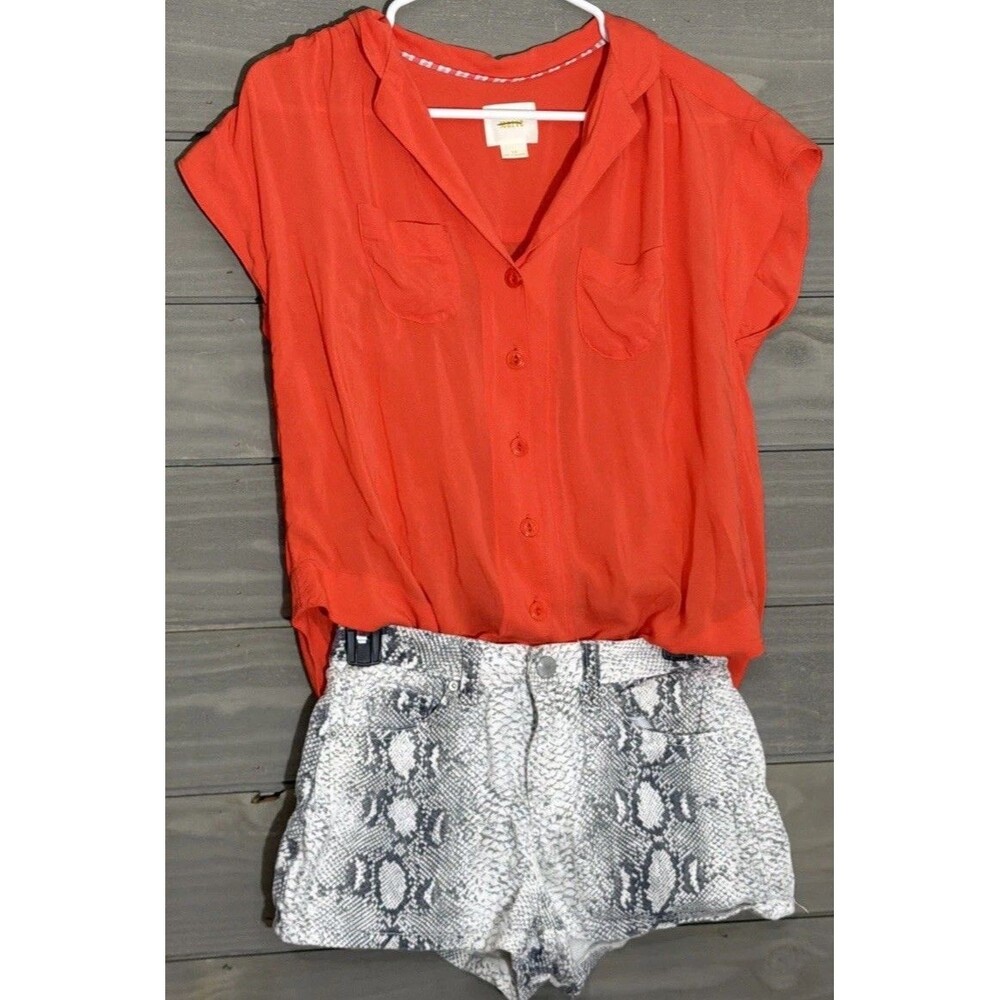 Anthropologie Maeve Top XS  YMI Jean Snake Print Short Size 1 /25 Lot Bundle